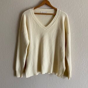 May Berries V Neck Sweater Butter Yellow